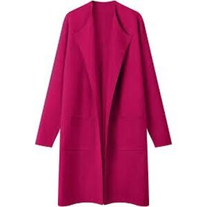 NWT | Women's Open Front Coatigan Cardigan Coat w Pockets | Merokeety | Small